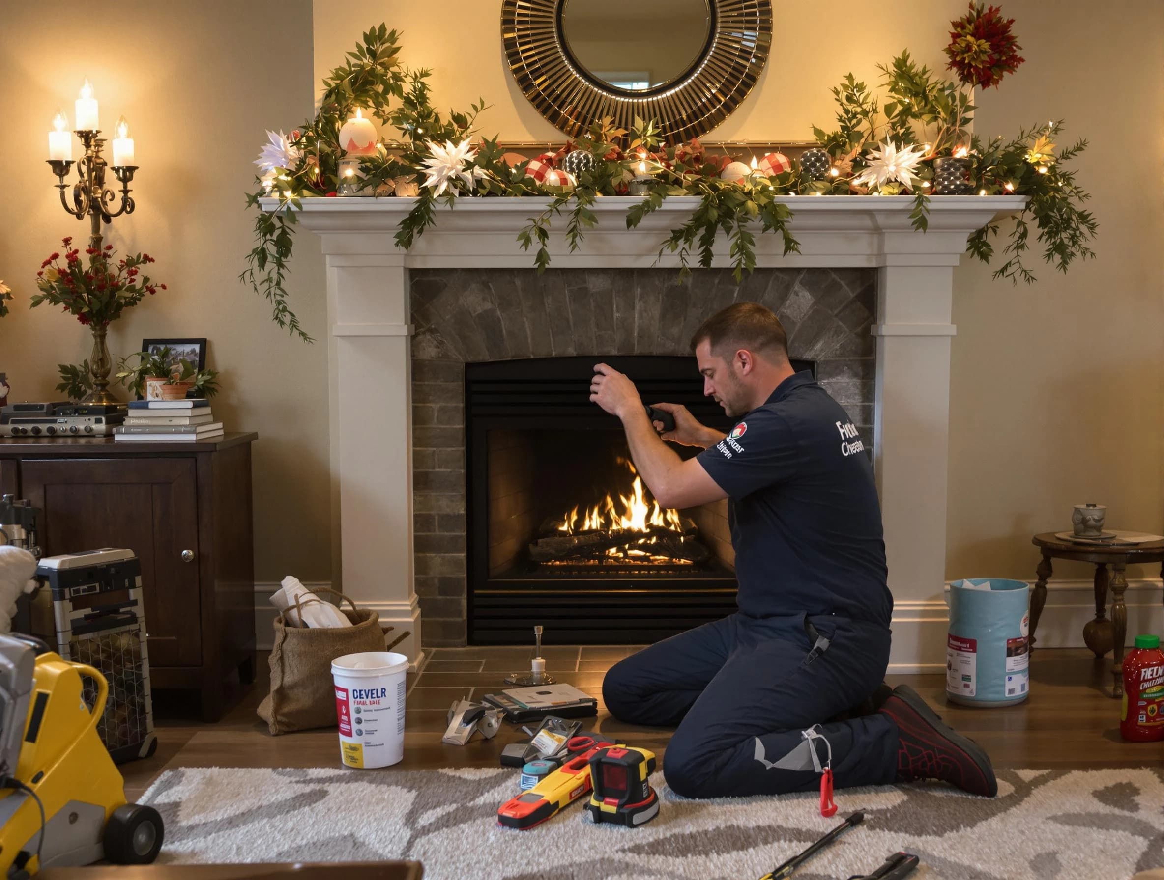 Oklahoma City Chimney Sweep offering fireplace maintenance services in Oklahoma City, OK