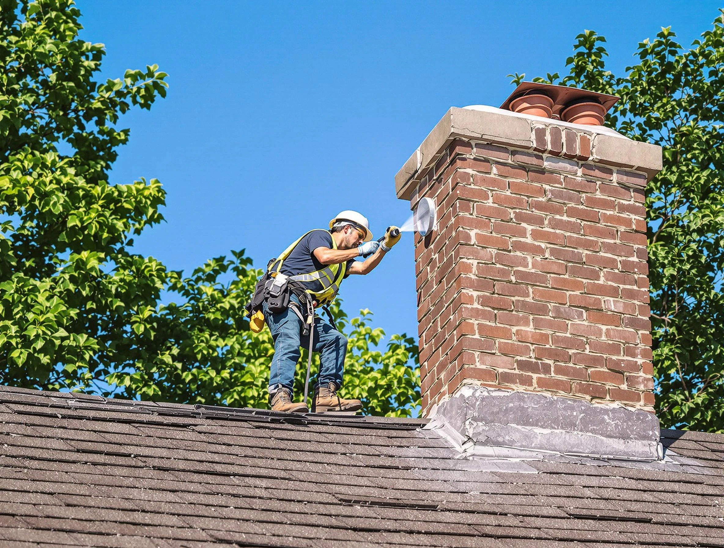 Oklahoma City Chimney Sweep performing an inspection with advanced tools in Oklahoma City, OK