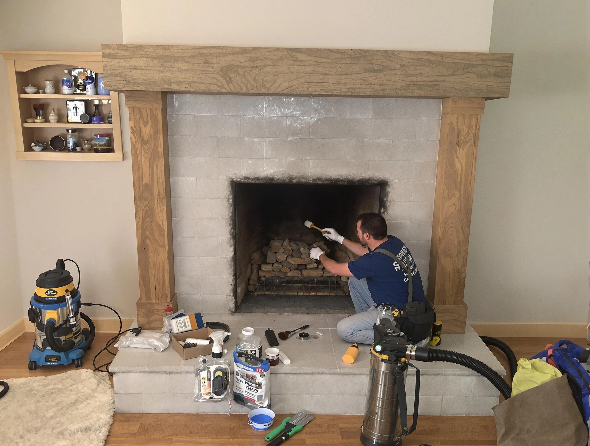 Detailed creosote removal process by Oklahoma City Chimney Sweep in Oklahoma City, OK