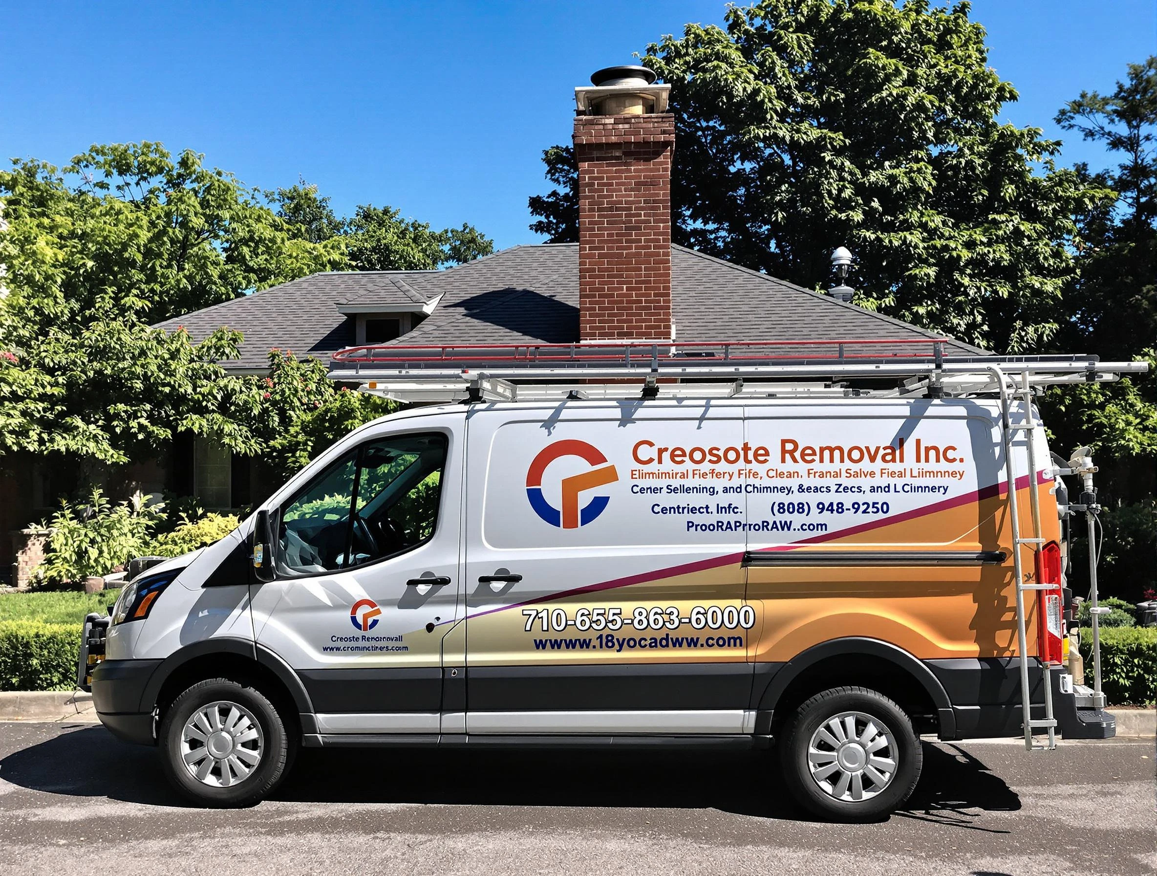 Oklahoma City Chimney Sweep technician removing creosote safely in Oklahoma City, OK